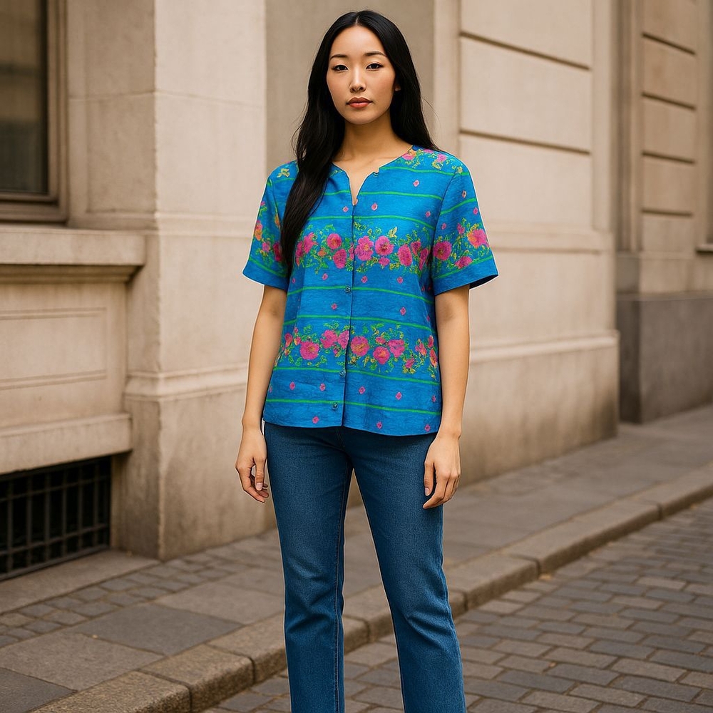 ADRIANNE PAPELL BLOUSE DESIGN SIZE 18